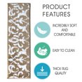 thumbnail image 3 of Floral Collection Contemporary, Cozy, Vibrant and Soft Stair Tread Mats & Rugs, 9'' x 28'', 3 of 6