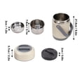thumbnail image 4 of Thermal Cooker, 2L 20W Stainless Steel Constant Temperature Heat Preservation Lifting Pot with Carrying Handle, Mini Portable Thermal Cooking Pot for Off Ice Camping Travel, 4 of 7