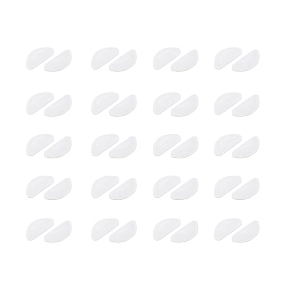 Riforla 20 Pairs Eyeglasses Nose Pad Eyewear Nose Pad Eyeglasses Silicone Nose Patch Eyeglasses Accessories Glasses Patch Furniture Protection