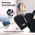 thumbnail image 4 of Costway Fauteuil Inclinable de Massage Zéro Gravité à Piste SL Relaxation38 avec Roulettes pour Pieds Extensibles Thaï, Commande Vocale, Noir, 4 of 10