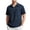 Navy, variant on Men's Polo Shirts with Pocket Short Sleeve Lightweight Button Collared Cargo Shirt Outdoor Fishing Hiking Travel Shirts