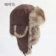 thumbnail image 1 of Fur Aviator Hat Russian Hat with Faux Fur Lining Winter Warm Earflap Ski Showerproof Trapper Hat, 1 of 3