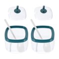 thumbnail image 2 of 2 sets of Spice Canister Condiment Holder Plastic Sugar Jar Kitchen Storage Jar, 2 of 8
