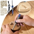 thumbnail image 2 of 2025 Wood Carving Kit - Copper Tips, 26 Letters/Numbers, for DIY/Leather/Wood Crafts, 2 of 2
