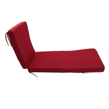 Coussins de chaise de salon, 70,9 X 21,7 Po de chaise de salon d'Extérieur avec cravates, coussin de rechange amovible pour meubles d'Extérieur de banc de banc de patio