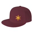thumbnail image 1 of ZICANCN Baseball Casquettes Abstraites Soleil Étoile Météo, Casquettes de Camionneur pour Hommes et Femmes, Casquettes Plates Ajustables et Respirantes, Rouge Foncé, 1 of 6