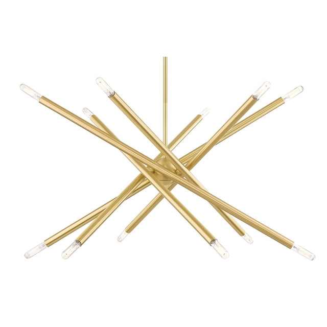 Livex Lighting 12 Light Satin Brass Chandelier