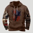 thumbnail image 1 of TIMIFIS Sweat à Capuche pour Hommes avec Cordon de Serrage, Mode Décontractée d'Hiver, Sweat à Manches Longues Imprimé Graphique avec Poche, 1 of 3