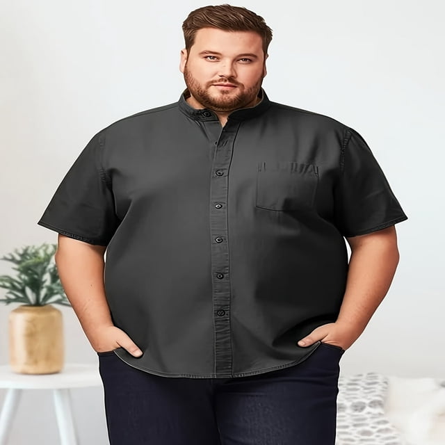 Men‘s Big & Tall Classic Fit Short Sleeve Signature Comfort Flex Shirt