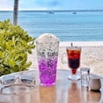 thumbnail image 2 of fheaev Outdoor Double Layer Plastic Mug Sliding Lid Refrigeration Crushed Ice Mug Summer Double Layer Gel Gift Straw Mug Exquisite Gradient Refrigeration Cups, 2 of 6