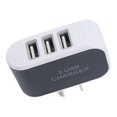 thumbnail image 4 of crativent Wall Charger 3 Port Universal Lightweight Compact USB Power Adapter Phone Charging Cell Cameras MP3 Gift Mobile Black 1Set, 4 of 6