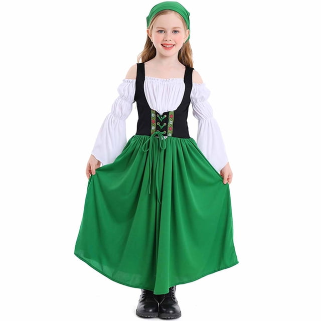 Robes pour Filles pour l'Hiver à Manches Longues Robe à Col Rond Longueur Cheville Robe à Manches Longues à Col Rond Longueur Cheville pour Femmes Couleur Unie Vert G