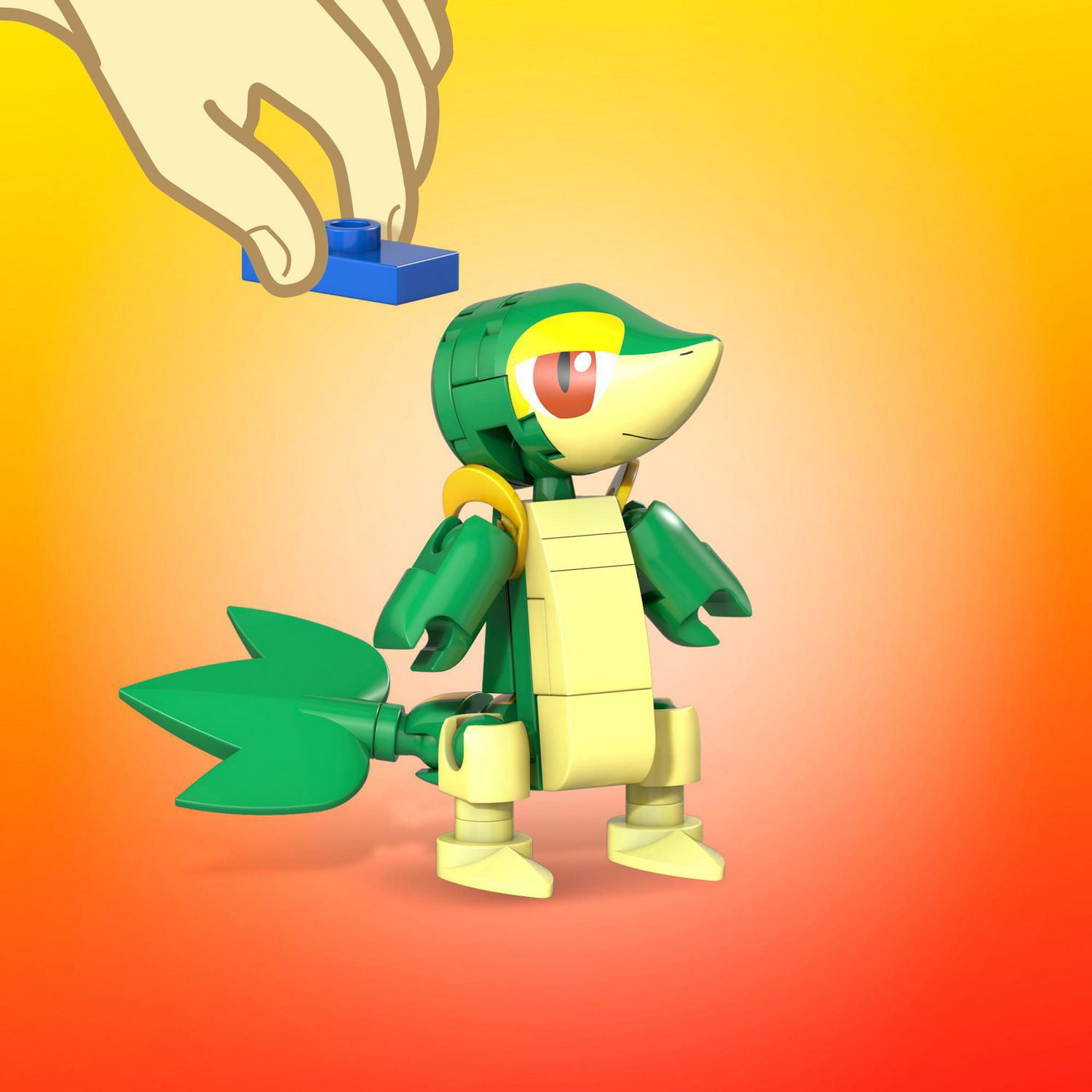 Figurine Snivy Pokémon à construire - 22 Blocs