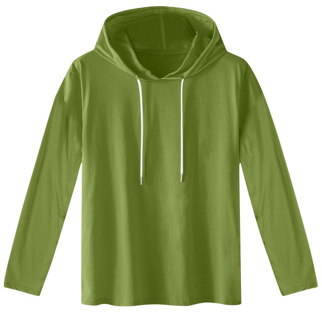 Penkiiy Chandail à Capuchon pour Homme, Chandail à Manches Longues, Décontracté, Mode, Chandails, Cordon de Serrage, Chandail à Capuchon de Gym, 4TG, Vert Armée