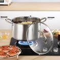 thumbnail image 4 of Stainless Steel Stock 10.23Inch Pot - Heavy Duty Cooking Pot with Stainless Steel Thickened Soup Pot Large Capacity Double Ear Raised Soup Pot Kitchen Pots, 4 of 6