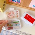 thumbnail image 1 of Portable Pill Organizer Box - 8 Compartment Travel Medicine Case with Sticker Labels, Plastic Weekly Pill Box for Pills, Vitamins & Small Items, 1 of 6