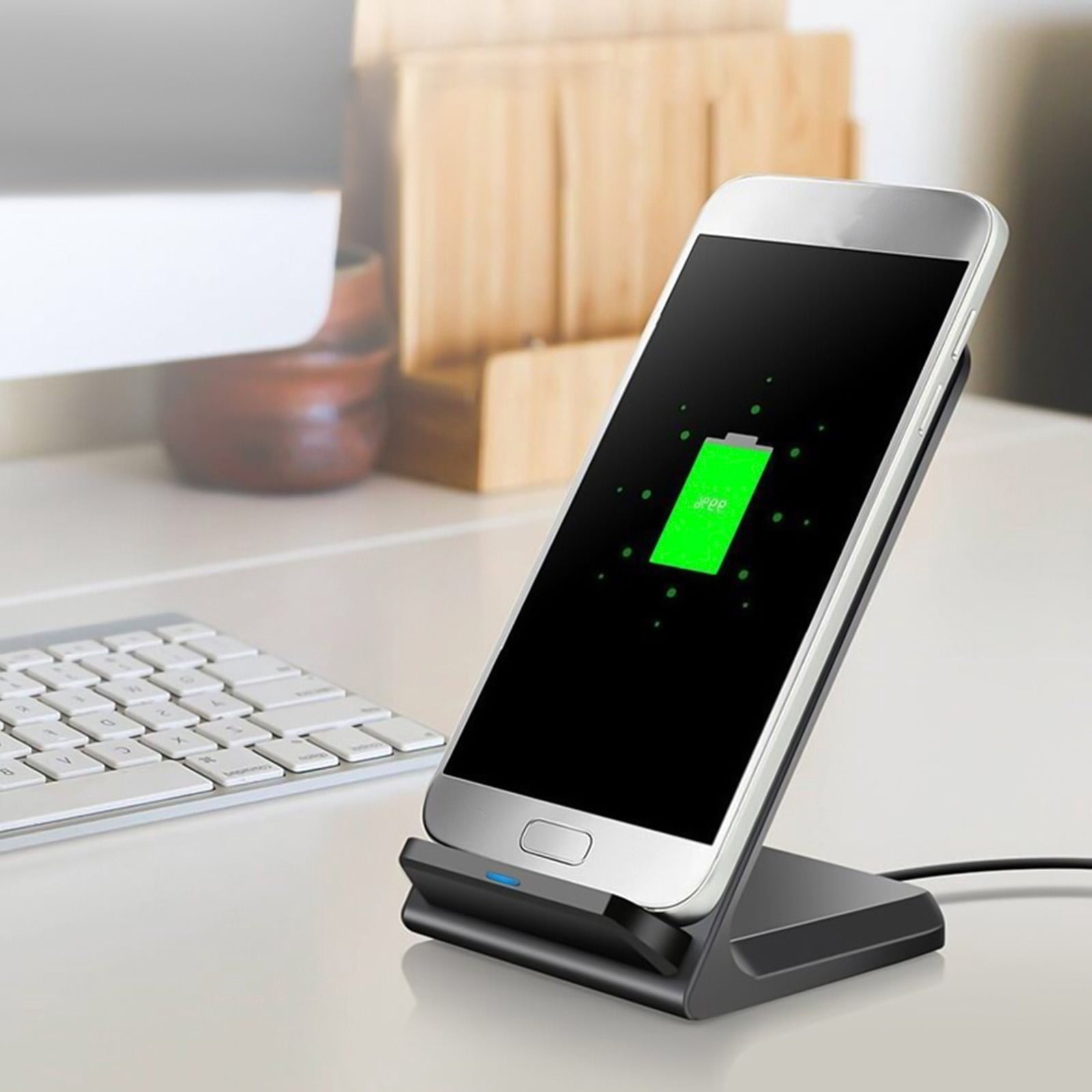 TopLLC Wireless Charger For Smartphones 10W Wireless Charger Stand IOS & Android