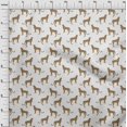thumbnail image 4 of oneOone Cotton Flex White Fabric Animal Craft Projects Decor Fabric Printed By The Yard 40 Inch Wide, 4 of 4