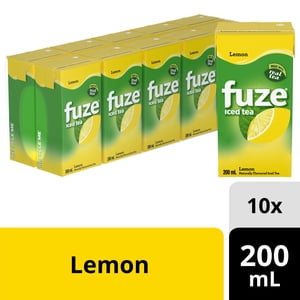 Fuze Iced Tea Lemon Cartons, 200 mL, 10 Pack