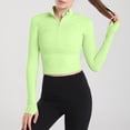 thumbnail image 2 of Timegard Womens Lightweight Athletic Jacket Zipper Trackshirts Workout Running Jackets with Thumb Holes, 2 of 3