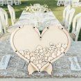 thumbnail image 3 of Wedding Guest Book Personalized Wooden Hearts Rustic Wedding Decorations, 3 of 8