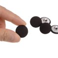 thumbnail image 4 of Unique Bargains 10pcs 28L Fabric Cloth Covered Button 18mm Round Metal Shank Sewing Buttons for Suits Dress Blouses, Brown, 4 of 5
