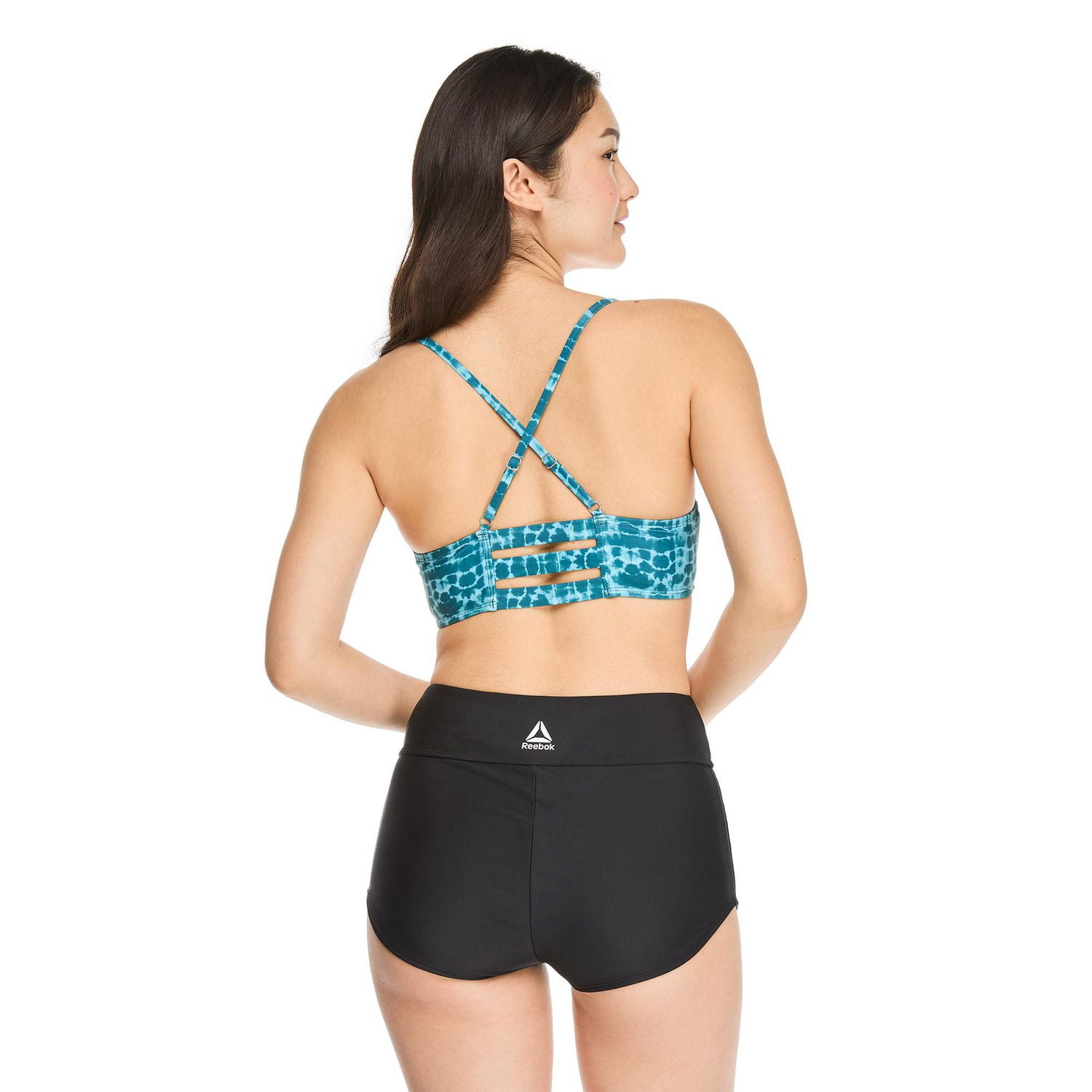 Reebok Women's Plunge-Neck Bikini Top