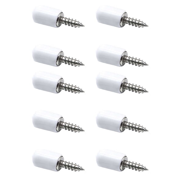 Self-Tapping Screws with Shelf Support Pins, 10 Pack Metal Laminate Shelf Brackets, 29X7.5Mm Furniture Connector for Wooden Cabinets, Wardrobes, Glass Shelves, Bookcases