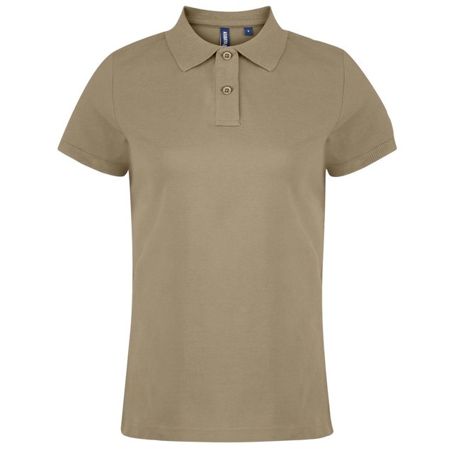 Asquith & Fox Womens Plain Short Sleeve Polo Shirt