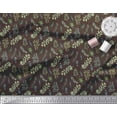 thumbnail image 2 of Soimoi Brown Heavy Canvas Fabric Curry & Leaves Decor Fabric Printed BTY 58 Inch Wide, 2 of 3