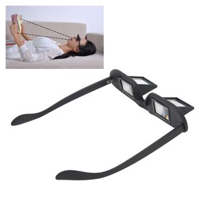 Lazy Glasses, Black Bed Prism Glasses  For Laying Down Reading