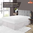 thumbnail image 3 of SGI Bedding 11 Inch Pleated Bed Skirt | Microfiber Bed Skirt | Fade Resistant, Wrinkle Free, Anti-static, Decorative, Extra Storage Space, Clutter-Free | Full, Light Gray, 3 of 5