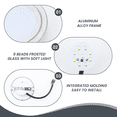 thumbnail image 4 of 12V DC 1.5W Range Hood Lights with SM Socket, Hole Closet Stove LED Light , White Kitchen Range Hood Light Bulbs 2 Pack, 4 of 7
