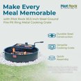 thumbnail image 2 of Pilot Rock 30 Inch Steel Ground Fire Pit Ring and Cooking Grate, Black, 2 of 9