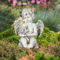 thumbnail image 4 of jifeng angel yard Statue Figurines Memorial Gift Waterproof for Park Home Patio Desktop Angel Hugs Rabbit, 4 of 9
