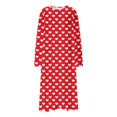 thumbnail image 5 of Mgmyaa Nuisette pour Femme à Manches Longues, Col Ras du Cou, Chemise de Nuit Imprimée, Longue Tenue de Détente, Robe Maxi Décontractée de Détente, Robes de Maison, 5 of 5
