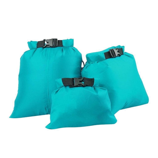 Langgg Set of 3 Sizes Waterproof Bag Sack Camping Rafting Kayaking Sky Blue