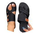 thumbnail image 3 of MIASHUI Womens Flip Flops Comfortable Summer Beach Walking Sandals,Black,6, 3 of 9