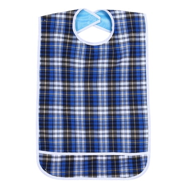 Herwey Adult Bib, Elder Bib,3Colors Adult Waterproof Mealtime Bib Double Layer Elder Dinning Clothes Protector