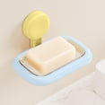 thumbnail image 1 of PRETXORVE Soap Household Bathroom Suction Cup Wall Mounted Non Perforated Soap Drainage Bathroom Storage Rack, 1 of 6