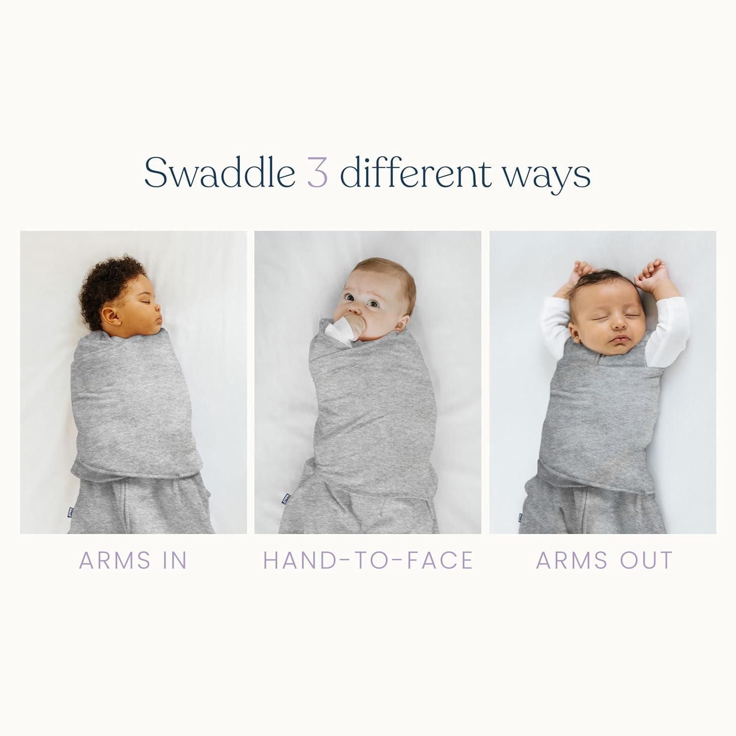 HALO® SleepSack® Swaddle, 100% Cotton, 3-Way Adjustable Wearable Blanket, TOG 1.5, Campsite