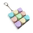 thumbnail image 3 of Xuanheng Keyboard Clicker Toy Adults Gifts Funny Lightweight Cube Keyboard Fidget Toy Macaron Heart, 3 of 8