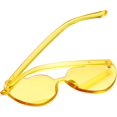 thumbnail image 4 of ORUYROP Heart Shape Sunglasses Rimless Transparent Heart Glasses Colorful Party Favors, 4 of 7