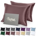 thumbnail image 1 of Bare Home Satin Pillowcase Set - Luxury Pillowcases - Soft and Smooth - Breathable - Envelope Closure - Standard, Rose Taupe, 1 of 8