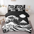 thumbnail image 1 of YST Moon Bedding Set, Ocean Waves Comforter Set, 7-Piece Bed in a Bag, King Size, 1 of 4