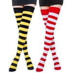 HSHDLDF Chaussettes hautes extra longue bande de coton sur les chaussettes hautes de genou