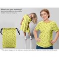 thumbnail image 5 of oneOone Coton Flex Jaune Tissu Avocat Matière de Robe Tissu Imprimé Tissu au Mètre 40 Pouces de Large, 5 of 5