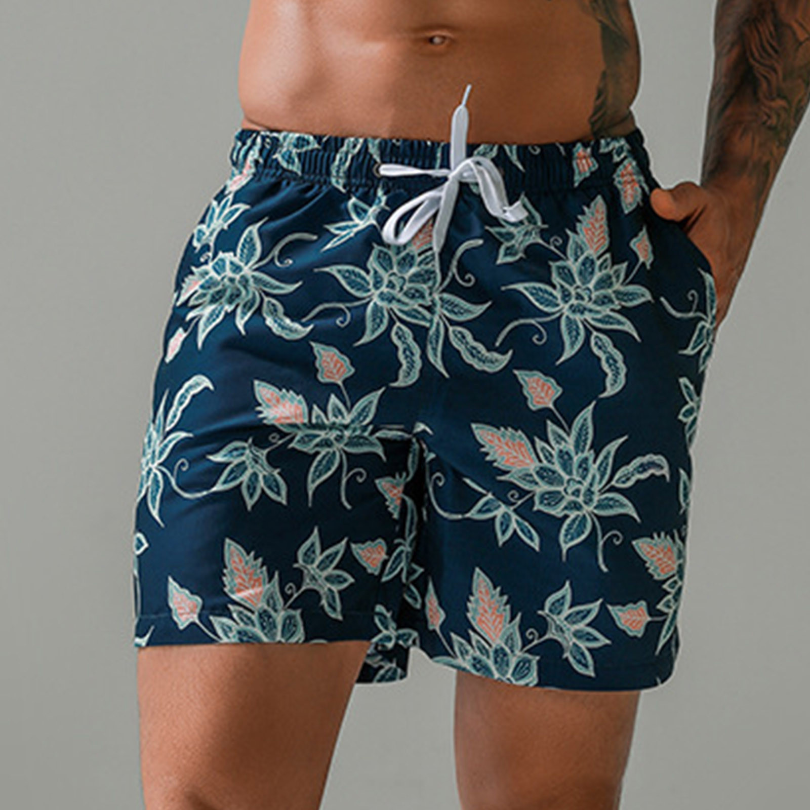 Dvkptbk Maillots de Bain pour Hommes 5 Pouces Séchage Rapide Shorts de Bain pour Hommes Maillots de Bain pour Surf, Rafting, Pêche, Randonnée, Shorts de Fête - Soldes d'Été Liquidation