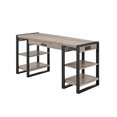 thumbnail image 1 of Scranton & Co 60" Storage Desk in Driftwood and Black, 1 of 6
