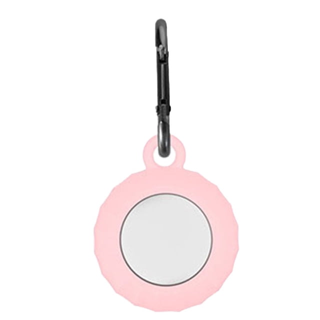 Porte-clés Tracker Étui de Localisation TPU Protecteur Portable de Remplacement pour Airtags Rouge Vin